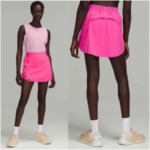 Lululemon Hotty Hot High-Rise Skort in Sonic Pink